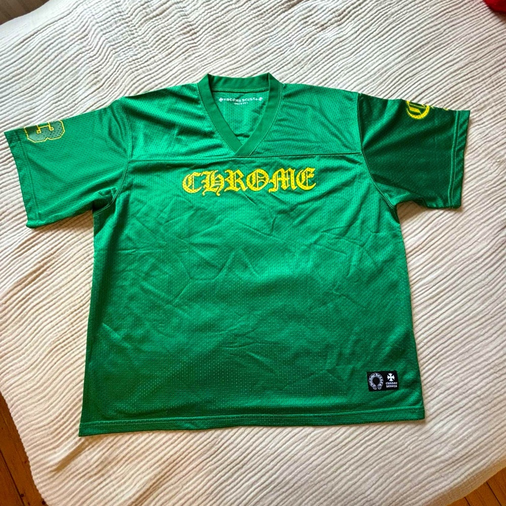 Green chrome hearts jersey
